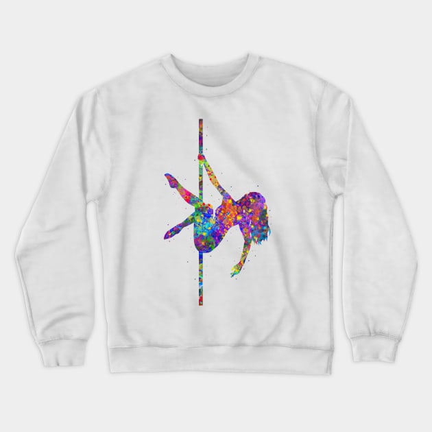 Pole dance girl Crewneck Sweatshirt by Yahya Art